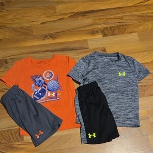 Under Armour Orange and Gray Kids' Activewear Set